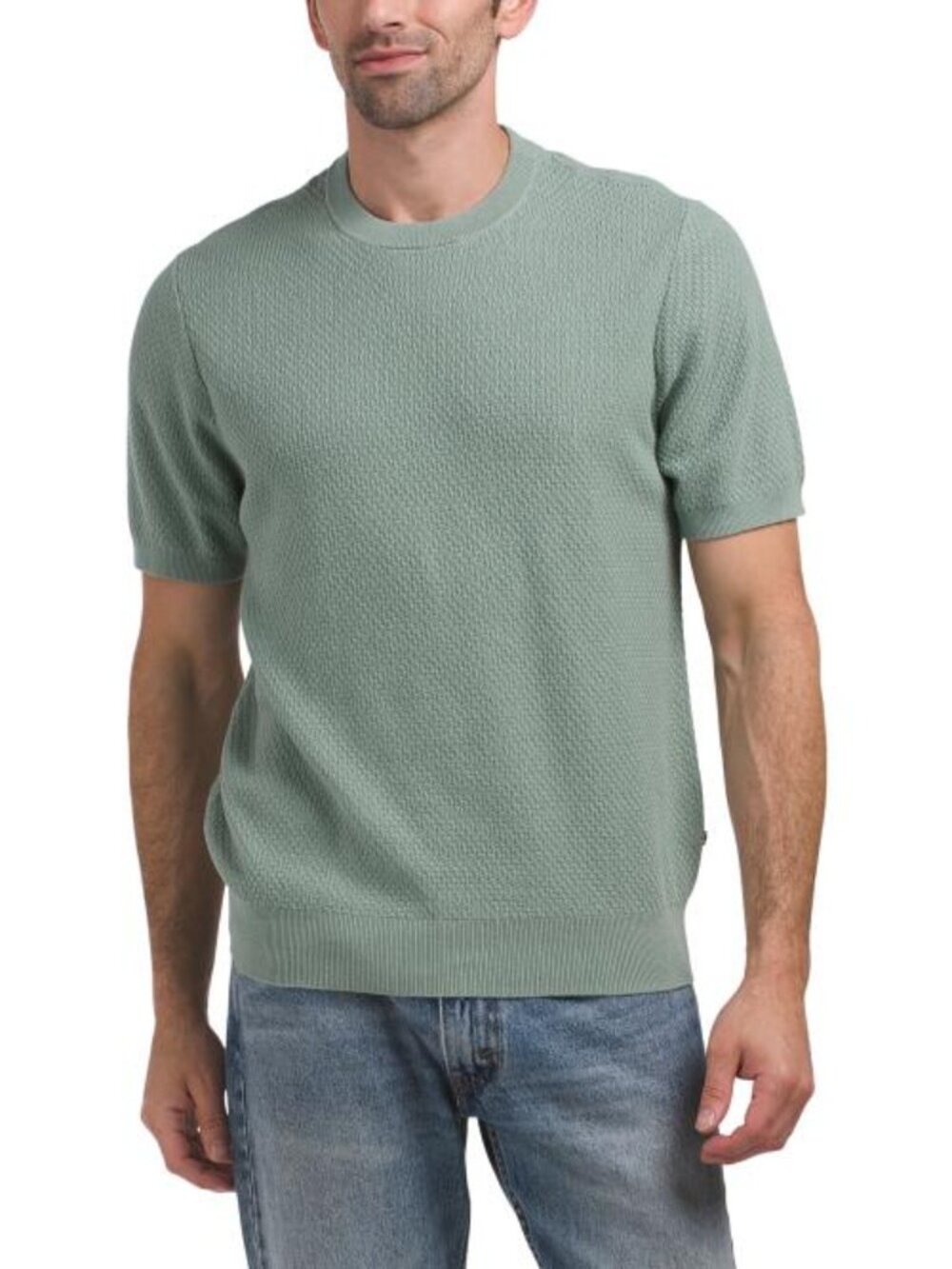 HUNTER Relaxed Fit Jacquard Sweater Knit Polo